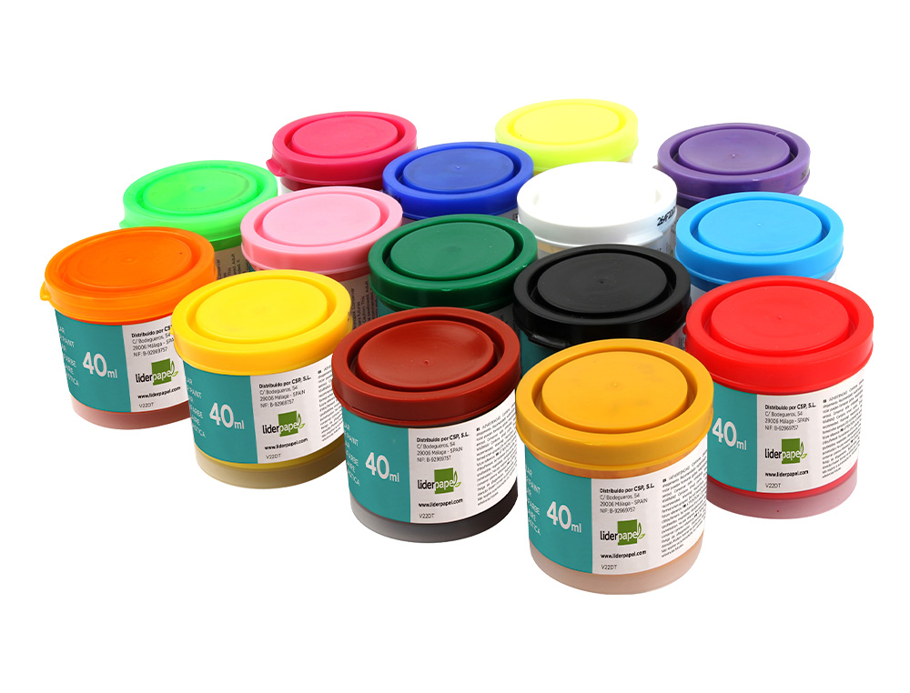 GUACHE LIDERPAPEL ESCOLAR 40 ML AZUL ULTRAMAR