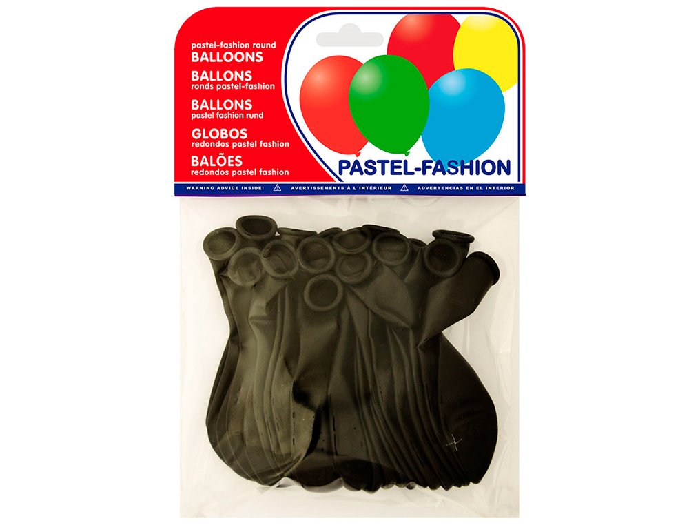 BALOES PASTEL PRETO BOLSA DE 20 UNIDADES