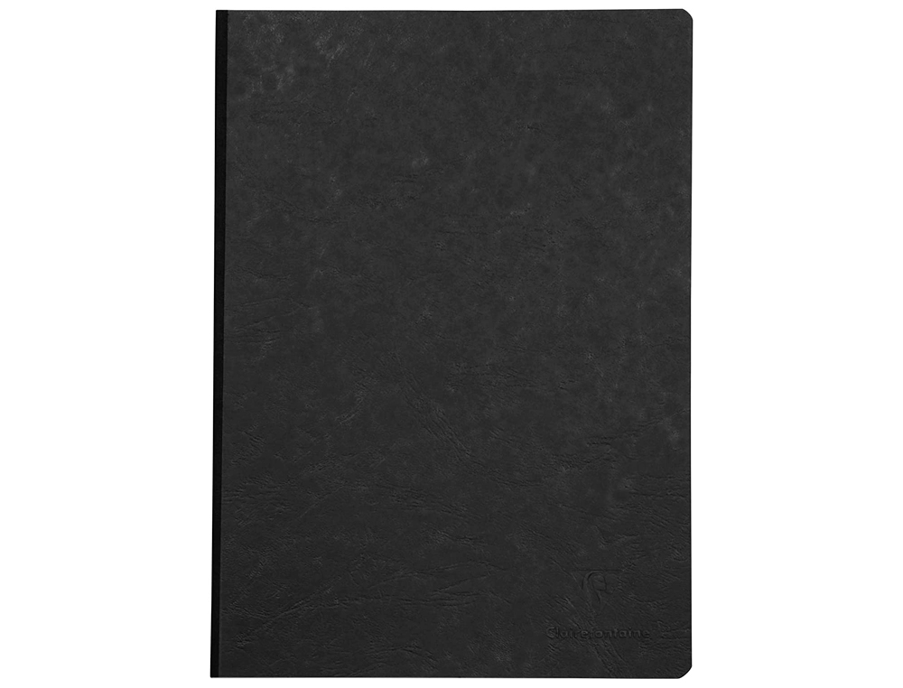 CADERNO CLAIREFONTAINE CAPA CARTOLINA DIN A5 LISO 96 FOLHAS COR PRETO
