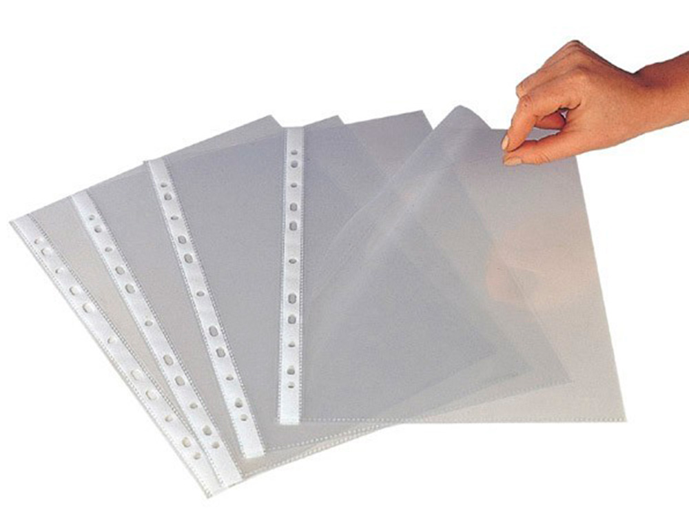 BOLSA CATALOGO/MICA Q-CONNECT DIN A4 50 MICRONS CRISTAL CAIXA DE 100 UNIDADES