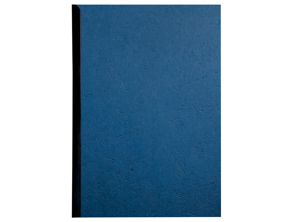 CAPA DE ENCADERNACAO Q-CONNECT CARTAO DIN A4 AZUL IMITACAO PELE 250 GR CAIXA DE 100 UNIDADES