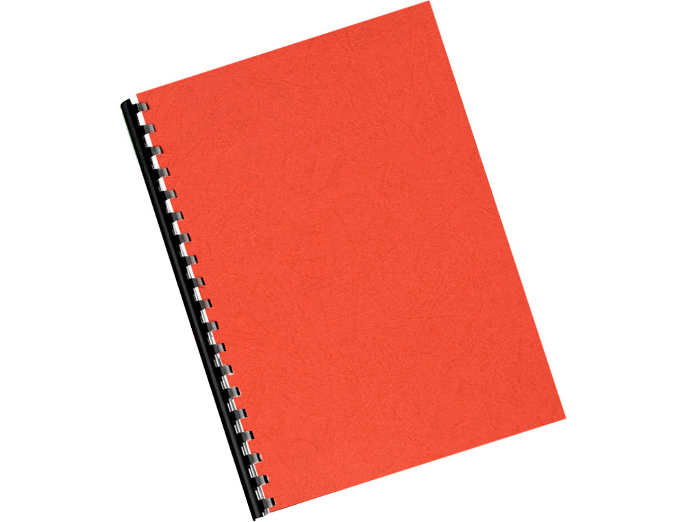 CAPA DE ENCADERNACAO Q-CONNECT CARTAO DIN A4 VERMELHA IMITACAO PELE 250 GR CAIXA DE 100 UNIDADES