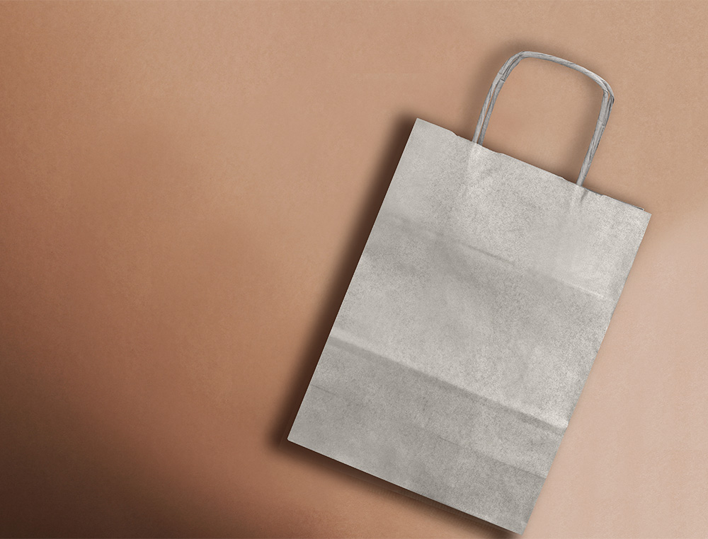 SACO DE PAPEL Q-CONNECT KRAFT PRATA ASA RETORCIDA 240X100X310 MM