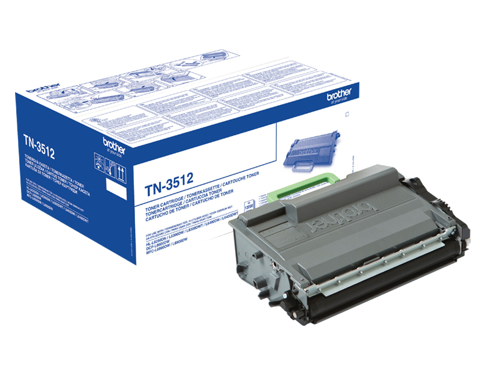 TONER BROTHER TN-3512 DCP-L6600DW / HL-L6300DW / MFC-L6800DW ALTA CAPACIDADE PRETO 12000 PAG