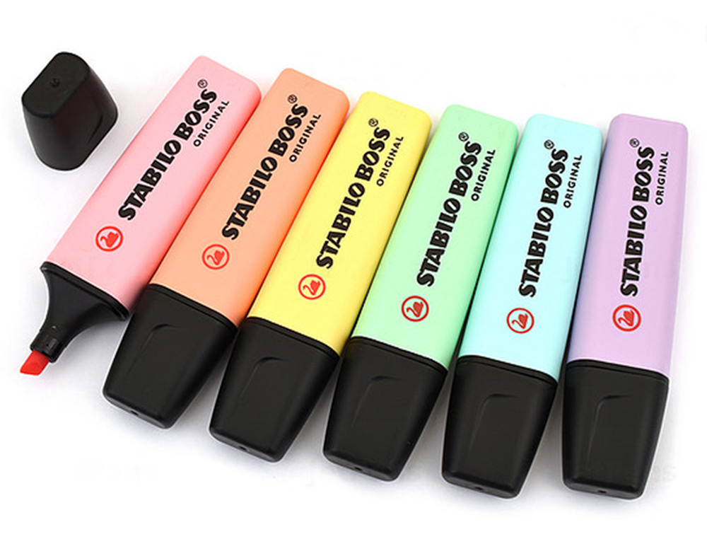 MARCADOR FLUORESCENTE STABILO BOSS 70 PASTEL TOQUE DE TURQUESA