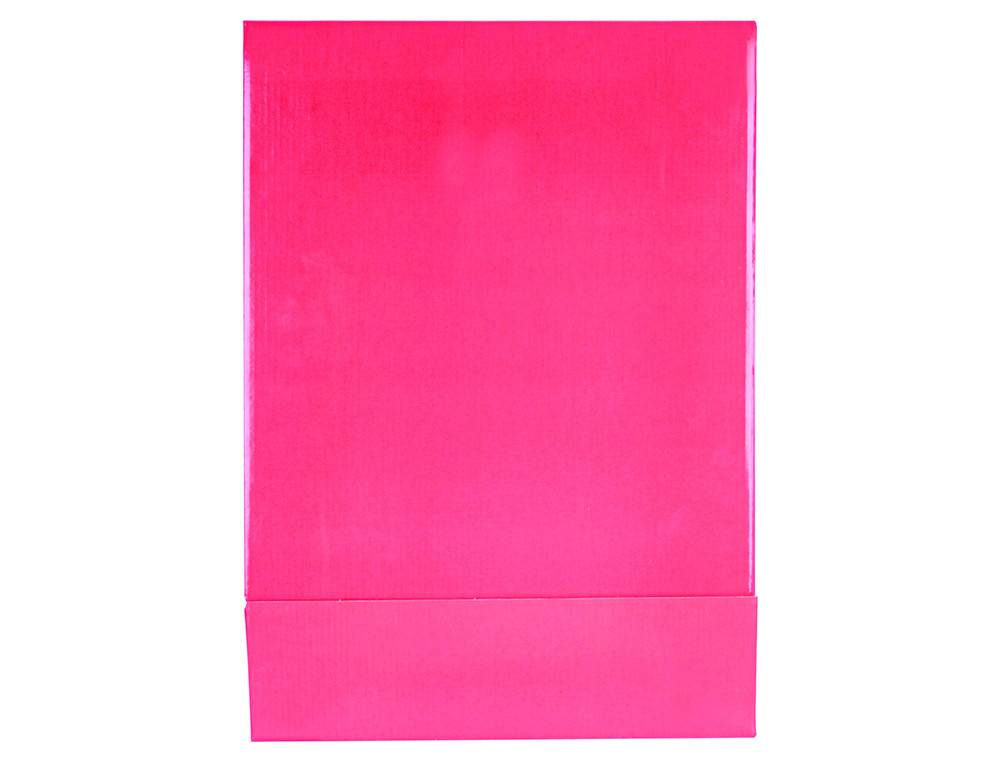 CAIXA PARA PASTA DE ARQUIVO DE ALAVANCA LIDERPAPEL DOCUMENTA CARTAO FOLIO LOMBADA 75 MM ROSA