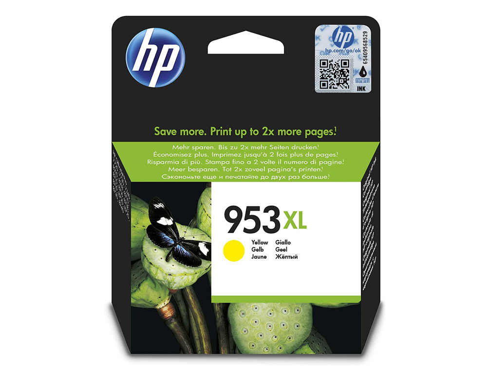 TINTEIRO HP 953 XL OFFICEJET PRO 7740 / 8218 / 8710 / 8715 / 8720 / 8725 / 8730 / 8740 / 8745 AMARELO 1.450 PAG