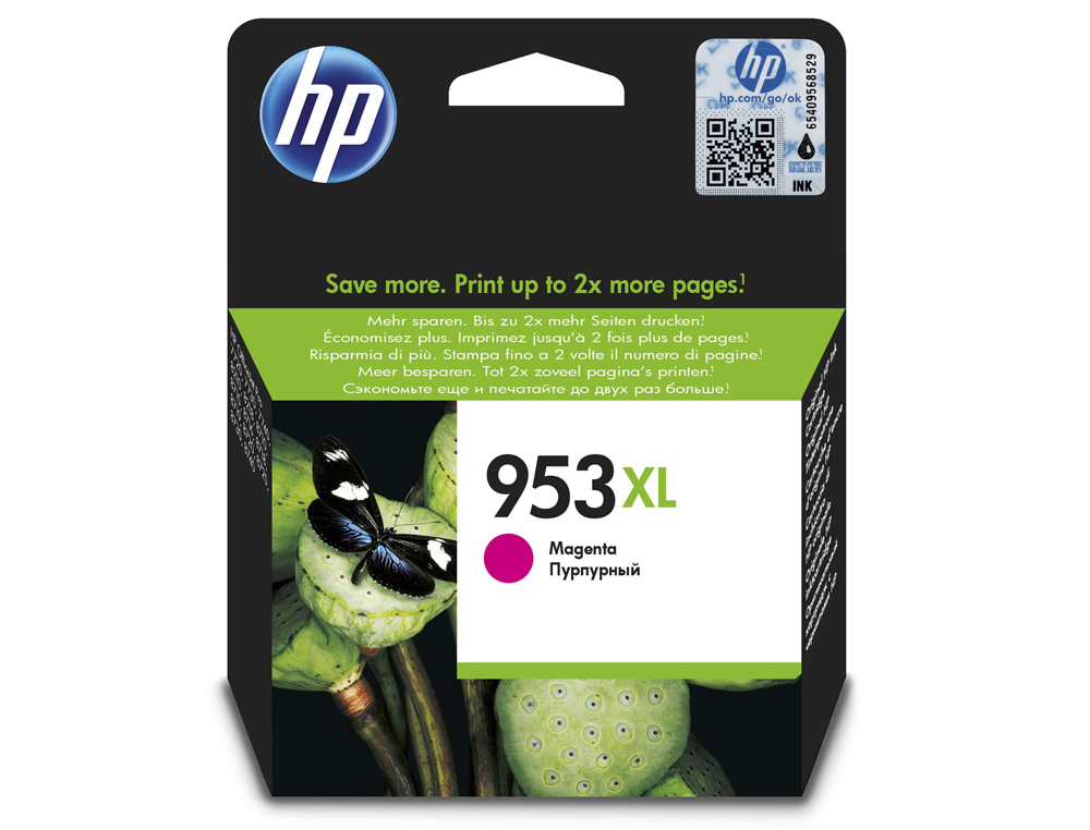 TINTEIRO HP 953 XL OFFICEJET PRO 7740 / 8218 / 8710 / 8715 / 8720 / 8725 / 8730 / 8740 / 8745 MAGENTA 1.450 PAG