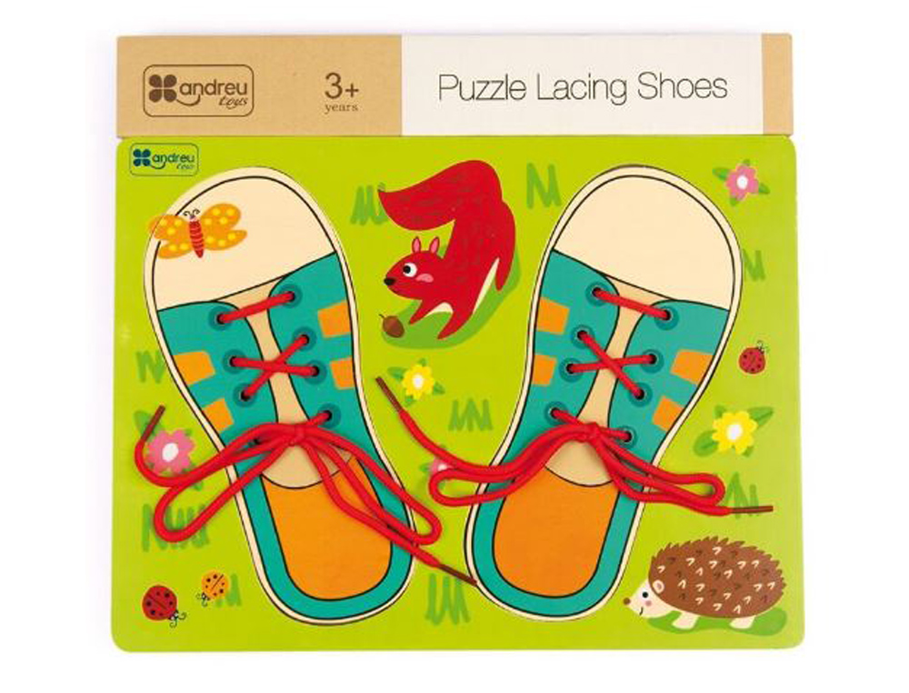 JOGO ANDREUTOYS ENLACAR, ENROLAR E COSER 30X22,5X1,3CM