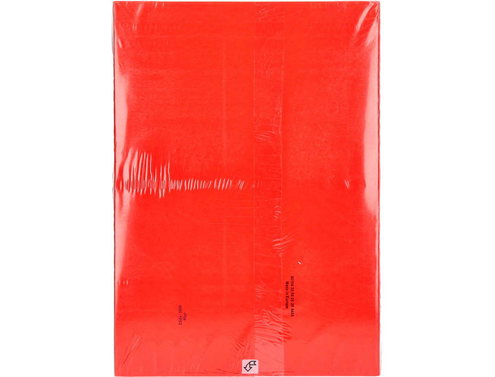 PAPEL DE COR Q-CONNECT DIN A3 80 GR VERMELHO INTENSO EMBALAGEM DE 500 FOLHAS