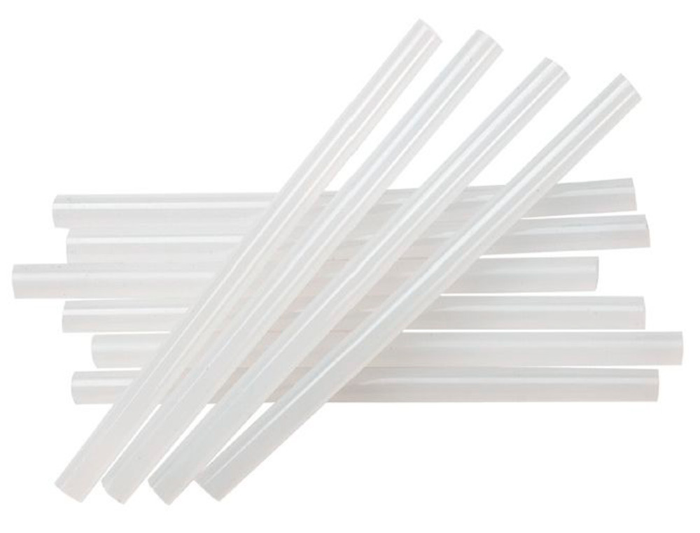 BARRA COLA TERMOFUSIVEL LIDERPAPEL 7 MM DIAMETRO X 100 MM COMPRIMENTO BLISTER DE 12 UNIDADES
