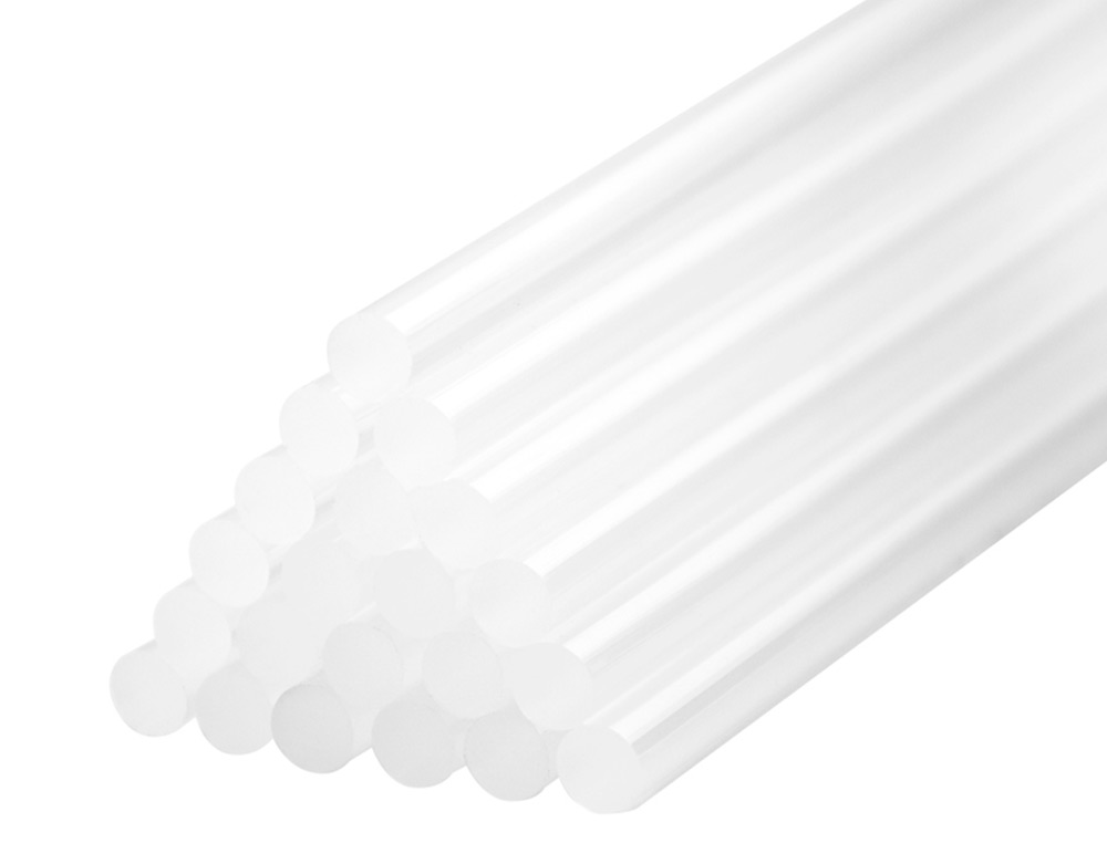 BARRA COLA TERMOFUSIVEL LIDERPAPEL 7 MM DIAMETRO X 100 MM COMPRIMENTO BLISTER DE 12 UNIDADES