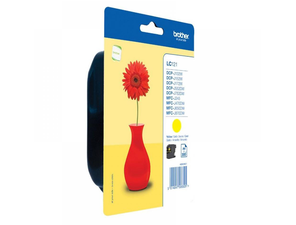 TINTEIRO BROTHER DCP-J132W/152W/552DW/752DW MFC-J470DW/650DW/870DW AMARELO -300 PAG