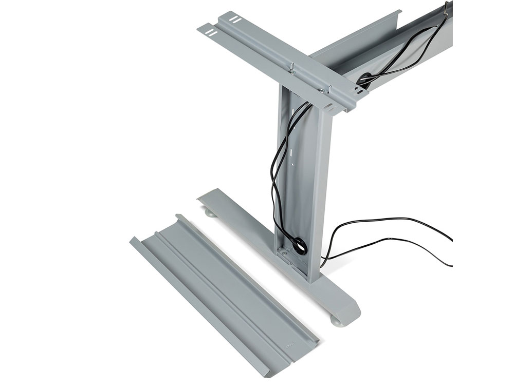 MESA DE ESCRITORIO ROCADA METAL 2001AC04 ALUMINIO /BRANCA 140X80 CM