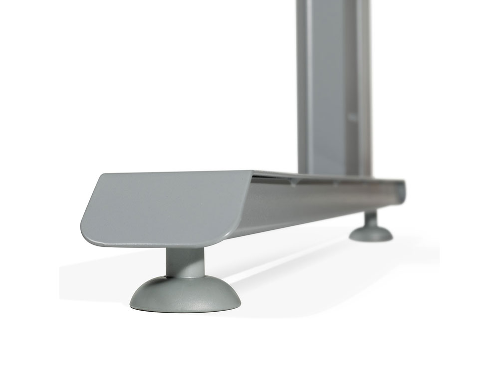 MESA DE ESCRITORIO ROCADA METAL 2001AC04 ALUMINIO /BRANCA 140X80 CM