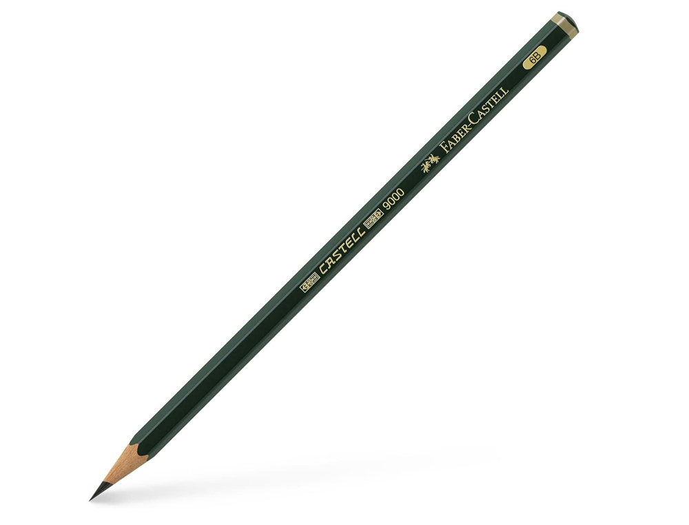 LAPIS DE GRAFITE FABER 9000 6B UNIDADE