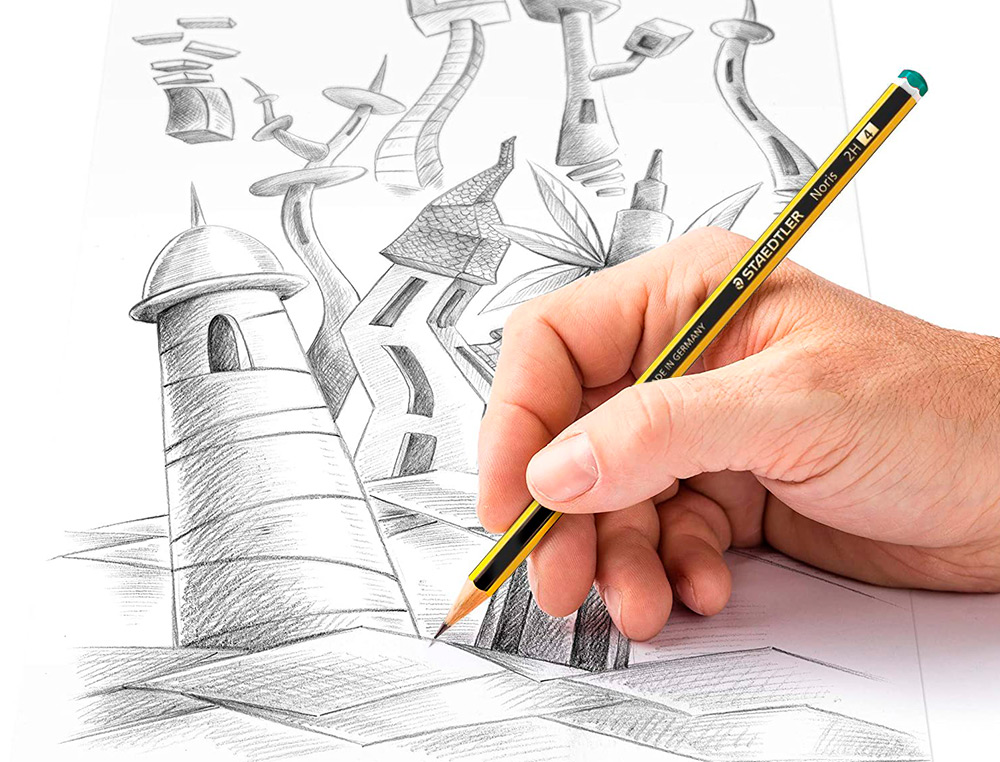 LAPIS DE GRAFITE STAEDTLER NORIS N.4 2H