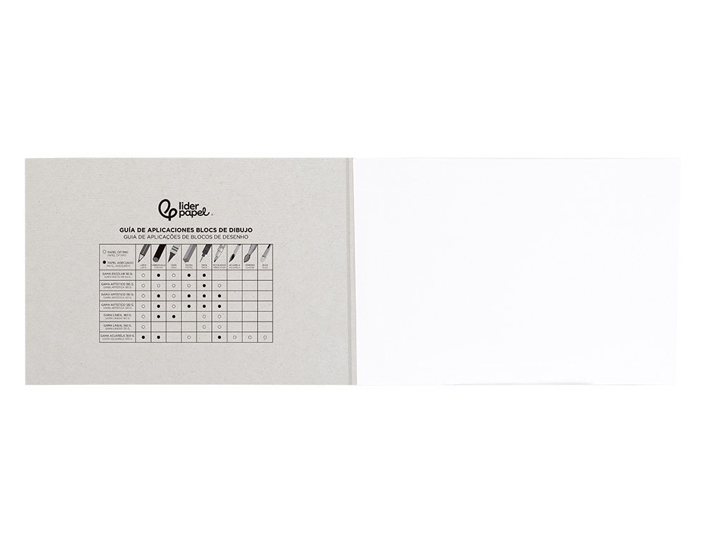 BLOCO DE DESENHO LIDERPAPEL ARTISTICO COLADO 210X297 MM DIN A4 30 FOLHAS 120/M2 SEM ESQUADRIA