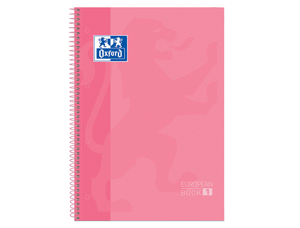 CADERNO ESPIRAL OXFORD CAPA EXTRADURA MICROPERFURADO DIN A4 80 F QUADRICULA 5 MM COR ROSA DOCE