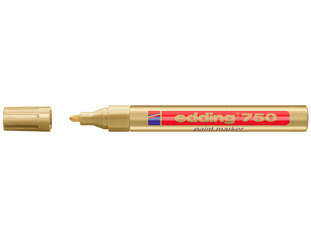 MARCADOR EDDING PONTA DE FIBRA 750 OURO PONTA REDONDA 3,5 MM