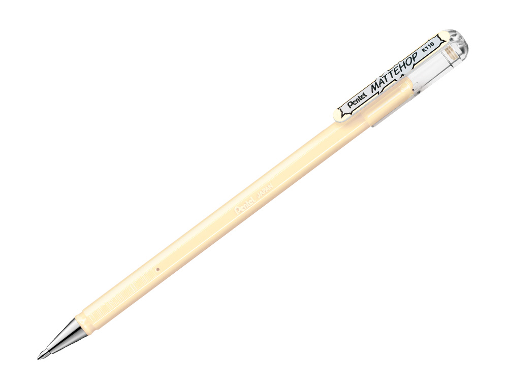 ROLLER GEL PENTEL K110 MATTEHOP COR BRANCO MARFIM PONTA DE 1 MM