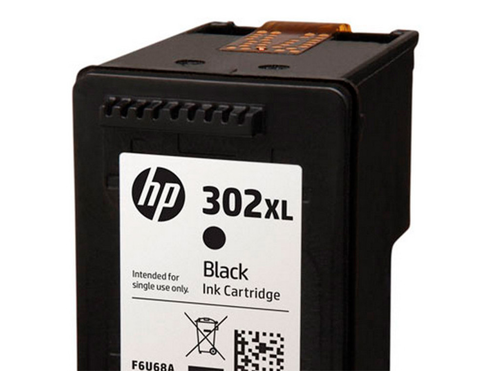 TINTEIRO HP 302 XL DESKJET 1110 / 2130 / 3630 OFFICEJET 3830 / 4650 ENVY 4520 COR PRETO 480 PAG